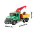 Farm Logging Truck Toy with Loading Cranes, Toddler Friction Powered Truck Vehicle Toy, Big Tow Truck Toys with Cranes for Boys Age 8-12, Logging Truck with Music and Lights for Kids Age 8-12