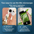 Phone Microscope - 60X Clip-On Magnifier with LED for Crafts & Repair, 2.9 x 2.7 x 1.1in