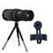 Monocular Telescope, Portable Handheld Monocular with Mobile Phone Clamp & Mini Tripod, Day Night View for Outdoor Travel Concert Bird Watching