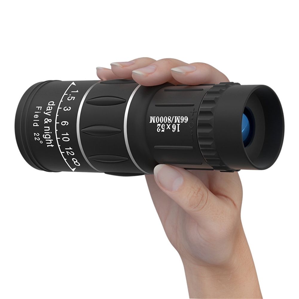 Monocular Telescope, Portable Handheld Monocular with Mobile Phone Clamp & Mini Tripod, Day Night View for Outdoor Travel Concert Bird Watching