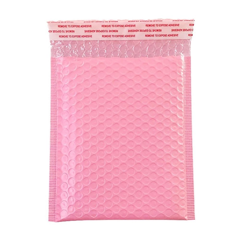 Padded Bubble Mailers, 5.1 x 7.1 Inch Pink Waterproof Self Seal Shipping Envelopes, Protective Small Business Packaging Bags for Shipping Orders, Compact Mailer Envelopes