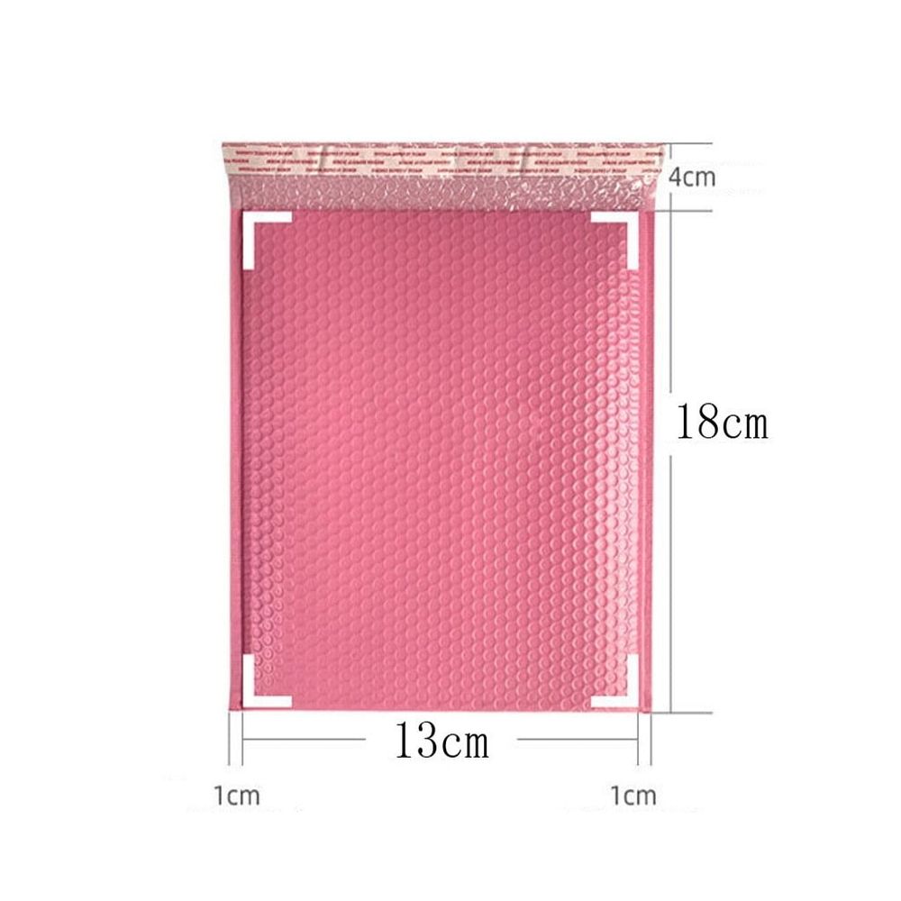 Padded Bubble Mailers, 5.1 x 7.1 Inch Pink Waterproof Self Seal Shipping Envelopes, Protective Small Business Packaging Bags for Shipping Orders, Compact Mailer Envelopes