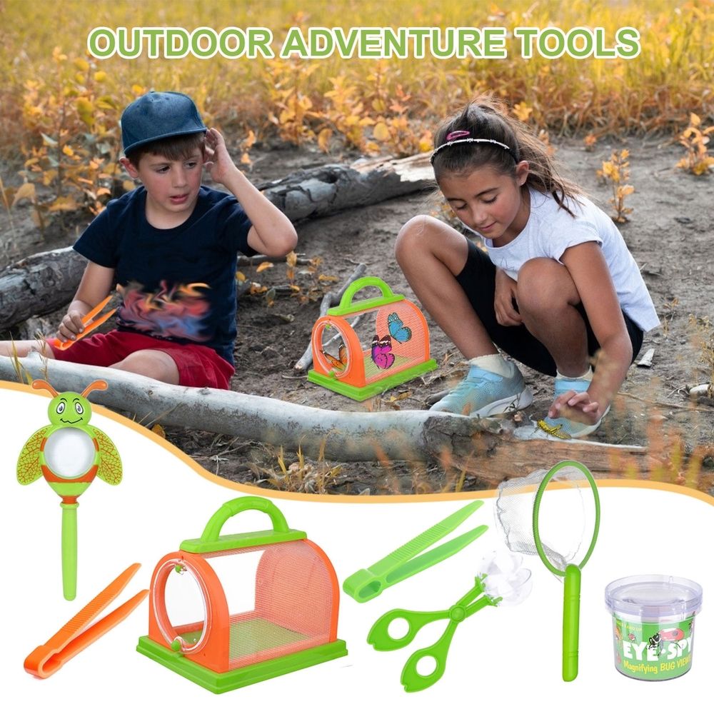 Kids Outdoor Kit, Catcher Kit for Kids, Great Toys Gift for Boys & Girls Age 3-12 Year Old 7-piece Set