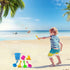 Beach Sand Toys Set for Kids - Bucket with Sifter, Shovel, Rake and 2 Animal Molds for Kids & Toddlers - Sand Buckets and Shovels for Kids, 7 Piece Beach Toy Set