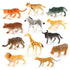 Animals Figures Toys, Realistic Wild Zoo Animals Figurines Plastic Jungle Animals Playset for Kids Toddlers, 12 Piece Gift Set