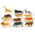 Animals Figures Toys, Realistic Wild Zoo Animals Figurines Plastic Jungle Animals Playset for Kids Toddlers, 12 Piece Gift Set