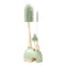 Bottle Brush and Straw Cleaning Set with Silicone Bristles, Drying Rack, Nipple Cleaner, Food-Grade, Portable