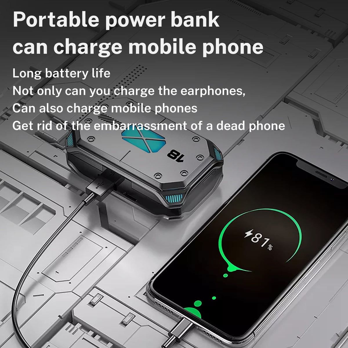 Bluetooth Ear Buds, True Wireless Earbuds 120Hrs Playback with 1200mAh Battery, IPX7 Waterproof Bluetooth Earphones