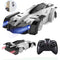 Electric Remote Control Wall Climbing Wireless RC Car Toy, 360 Degree Rotation Stunt Cars Toy for 4 5 6 7 8 9 10 11 12 Years Old Boys Kids, Silver