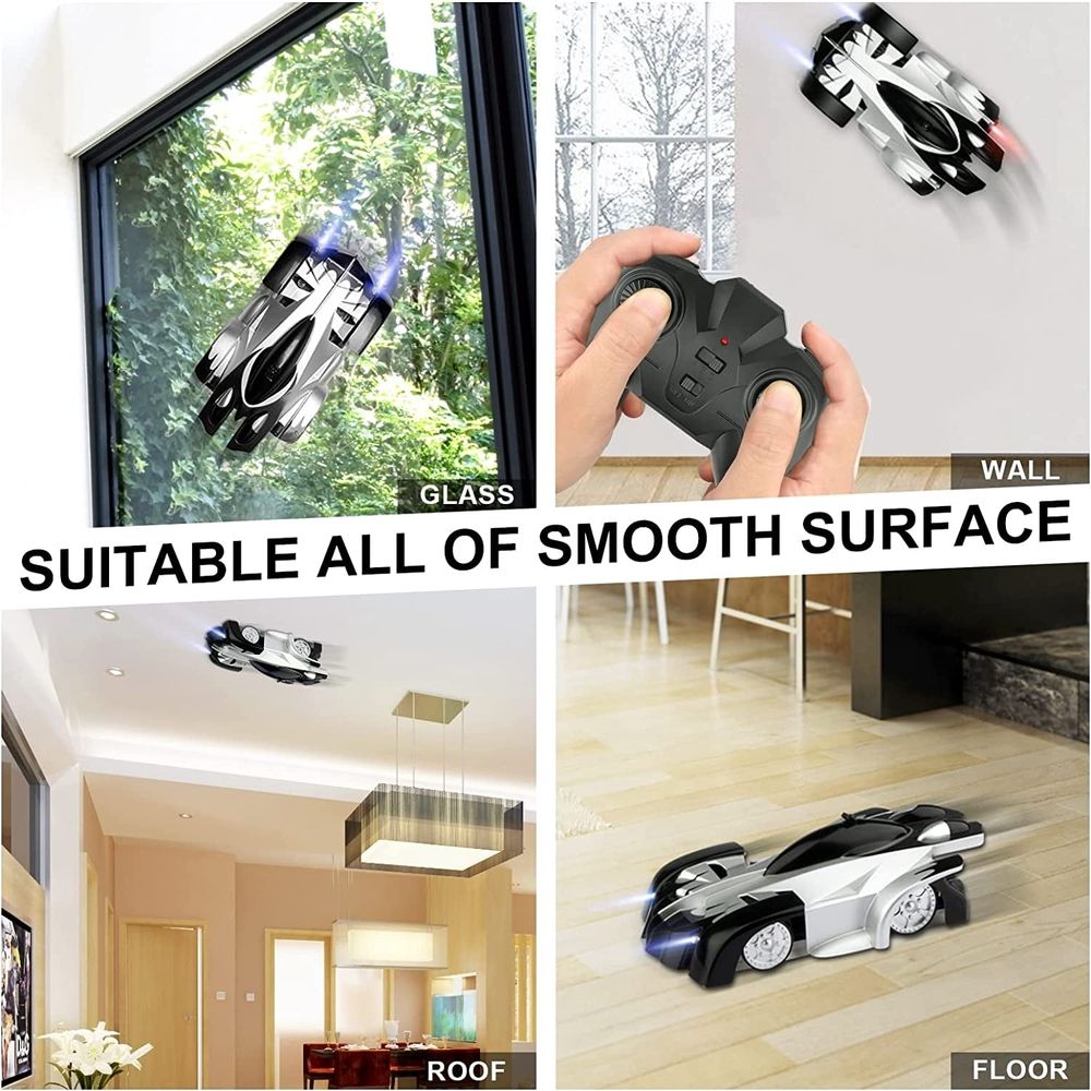 Wall Climbing Remote Control Car Dual Mode 360deg Rotating RC Stunt Cars with Headlight Rechargeable Toys for Boys Girls Gift for 4 5 6 7 8-12 Year Old Kid