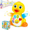 Baby Musical Duck Toy, Dancing Walking Yellow Duck - Interactive Action Learning Educational Flapping Light up Dancing Duck with Music
