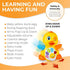 Baby Musical Duck Toy, Dancing Walking Yellow Duck - Interactive Action Learning Educational Flapping Light up Dancing Duck with Music
