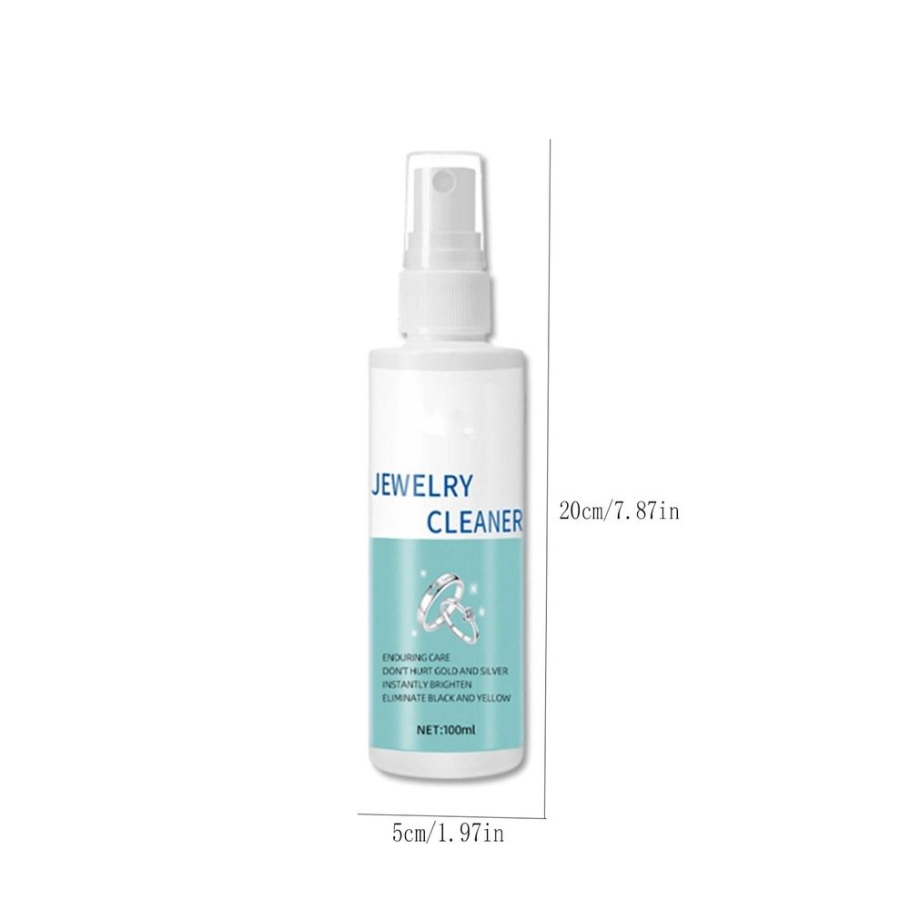Gentle Jewelry Cleaner Spray, Gold and Silver Jewelry Cleaner, Heavy Duty Disinfectant for Rings, Necklaces Diamonds, 100ml