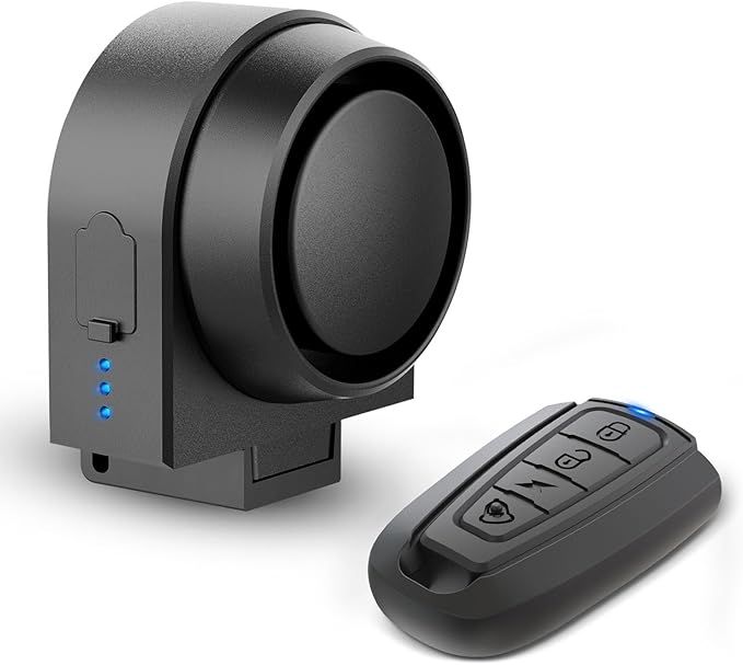 Smart Anti Theft Alarm System: Alarms with Remote, 115dB USB-C Rechargeable Waterproof, Security Protection for Bike Motorcycle Ebike Electric Scooter