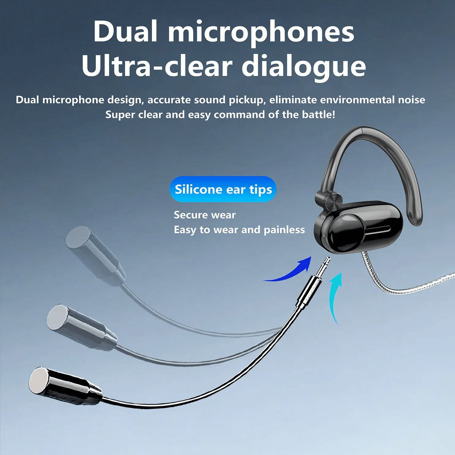 Wired Gaming Headset with Dual Mic, USB Plug, 7.1 Surround Sound HD Mic Gaming Headphones for PC Laptop Desktop Computer