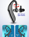 Wireless Bluetooth Handsfree Single Earphone Headset , 5.3 Ear mounted sports business waterproof and noise reduction Black