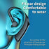 Wireless Bluetooth Handsfree Single Earphone Headset , 5.3 Ear mounted sports business waterproof and noise reduction Black