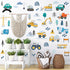 Car City Road Wall Decals Traffic Road Sign Enlightenment Wall Stickers for Playroom, Nursery, Boy Room, Bedroom, Living Roo
