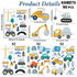 Car City Road Wall Decals Traffic Road Sign Enlightenment Wall Stickers for Playroom, Nursery, Boy Room, Bedroom, Living Roo