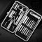 Nail Clippers 16Pcs Nail Art Manicure Tools Nails Clipper Scissors Tweezer Manicure Sets Nail Art Tools Durable