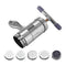 Noodle Maker Machine, Manual Press Pasta Machine Stainless Steel Hand Wringing Noodles Making Machine with 5 Noodle Mould