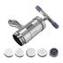 Noodle Maker Machine, Manual Press Pasta Machine Stainless Steel Hand Wringing Noodles Making Machine with 5 Noodle Mould