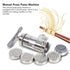 Noodle Maker Machine, Manual Press Pasta Machine Stainless Steel Hand Wringing Noodles Making Machine with 5 Noodle Mould