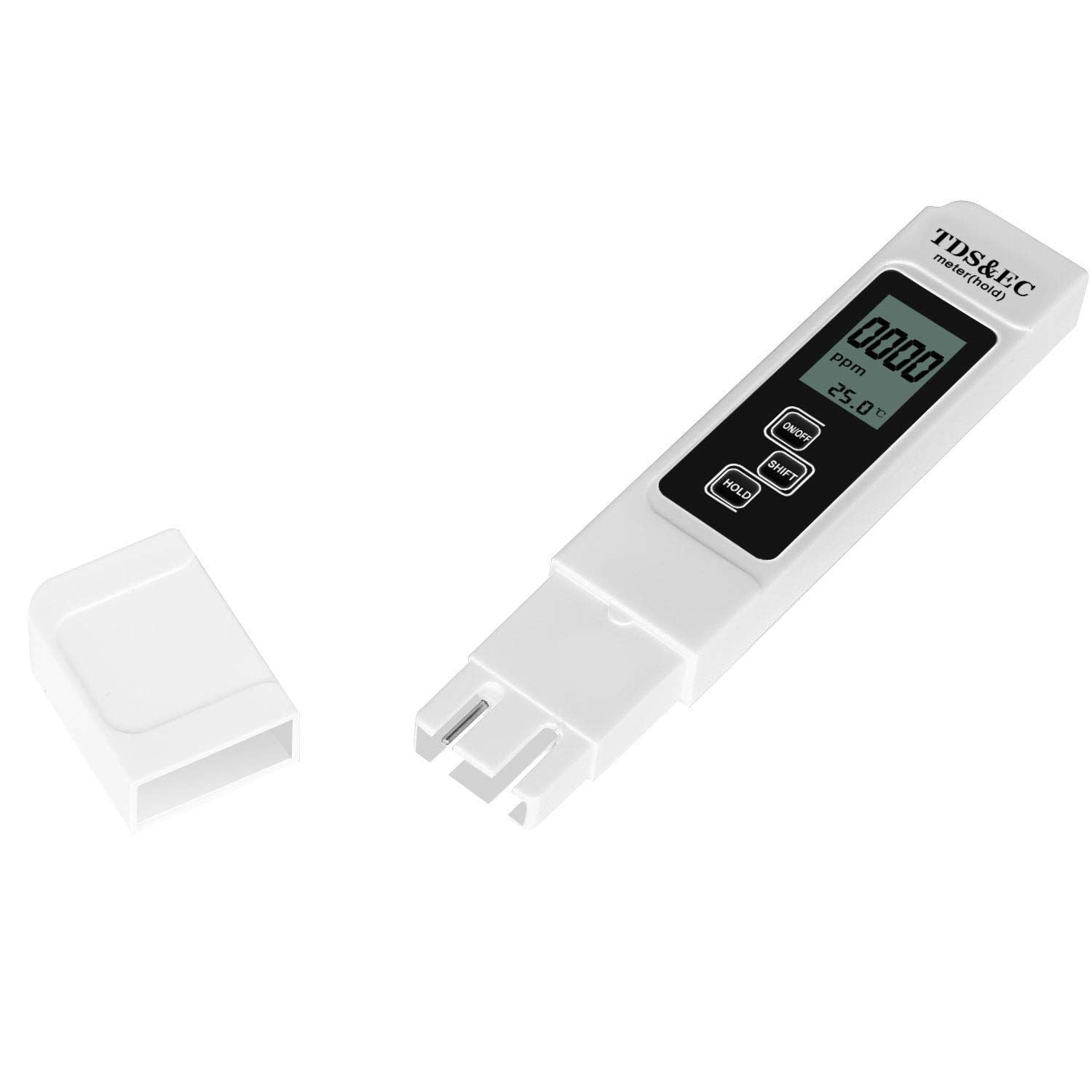 Water Quality Tester, TDS Meter, EC Meter and Thermometer in one, Suitable for Drinking Water, Wells, Swimming Pools