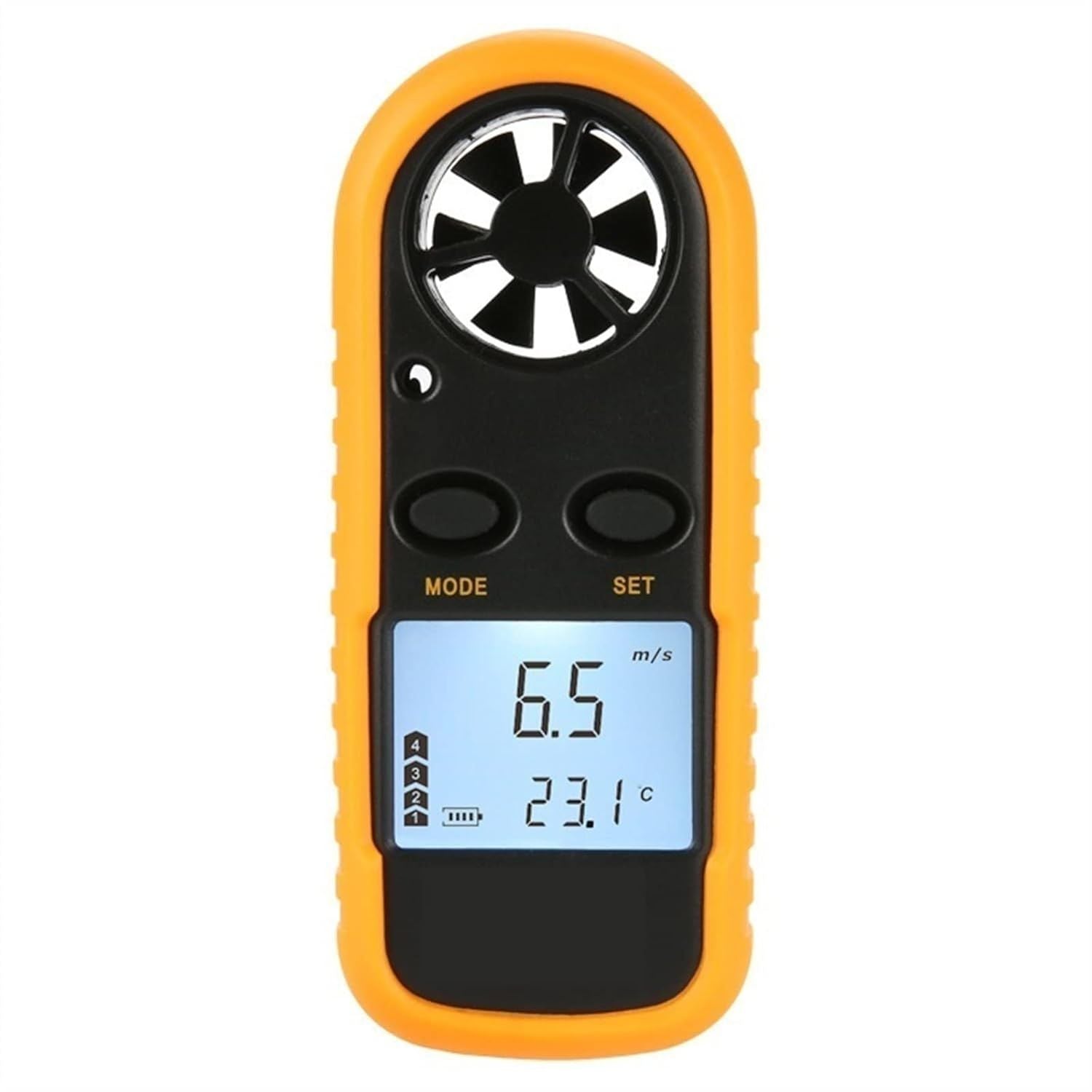 Digital Tester Digital Anemometer Wind Speed Mini Air Velocity Airflow Temperature with LCD Backlight Wind Speed Meter Barometer