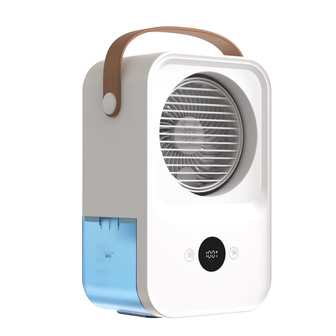 Portable air conditioner, 4-speed evaporative air cooler humidifier, personal desktop fan with large water tank