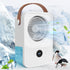 Portable air conditioner, 4-speed evaporative air cooler humidifier, personal desktop fan with large water tank