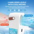 Portable air conditioner, 4-speed evaporative air cooler humidifier, personal desktop fan with large water tank