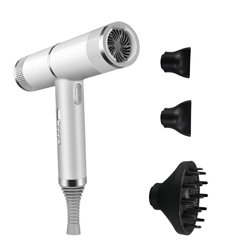 Professional Hair Dryer - Lightweight, Powerful Pro Salon Blow with Diffuser & 3 Concentrator Nozzle Attachment Tools