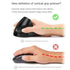 Ergonomic Rechargeable Vertical Wireless Mouse High Value Game Office Vertical Desktop Optical Mouse (Black wireless)