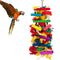 Extra Large Bird Parrot Toys for Macaws, African Grey, Amazon Parrots The colorful wooden blocks are fashionable and bright
