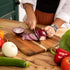 Chopping Board with Handle for Meat, Cheese Board, Vegetables, Bread, and Charcuterie - Decorative Wooden Serving Board