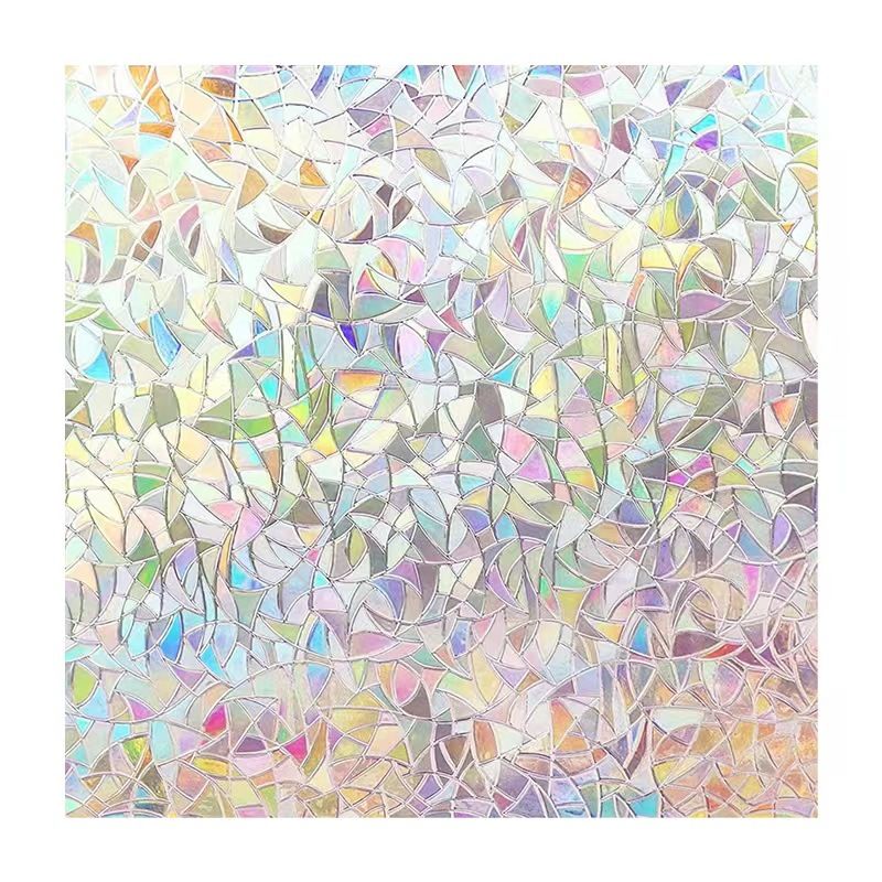 Rainbow Window Privacy Film Decorative,  3D Decals Window Clings for Glass Windows,  Cling Window Sticker,  7.8Inch x 196Inch