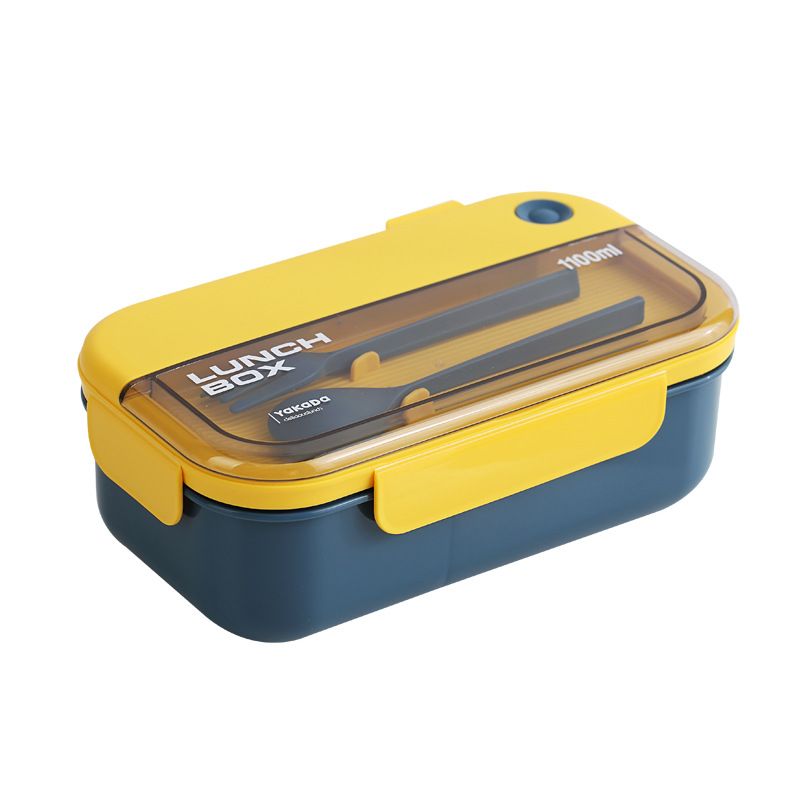 Bento box, portable lunch box, leak proof salad lunch container with spoon and fork, leak proof lunch container