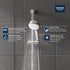 Shower Head with Handheld, High Pressure Handheld Shower Head with 150" Extra Long Stainless Steel Hose & Adjustable Bracket