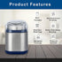 Electric Pill Crusher Stainless Steel Electric Pill Crusher Suitable for Small or Big Pills Vitamin Tablets Grinder Fine Powder