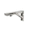 Stainless Steel Heavy Duty Folding Triangular Bracket with Screws Wall Shelf Furniture Bracket Adjustable Wall Shelf Bracket-2pcs