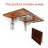 Stainless Steel Heavy Duty Folding Triangular Bracket with Screws Wall Shelf Furniture Bracket Adjustable Wall Shelf Bracket-2pcs