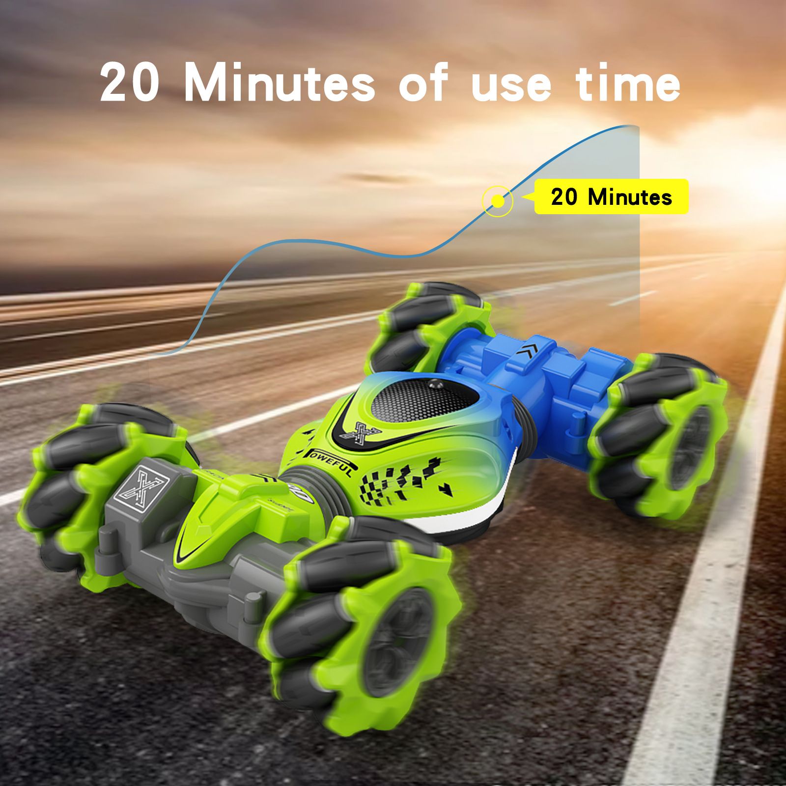 2.4G Car Gesture Sensing Stunt Twist Car Climbing Remote Control Car Drift Stunt Car with Lights and Music Children's Electric