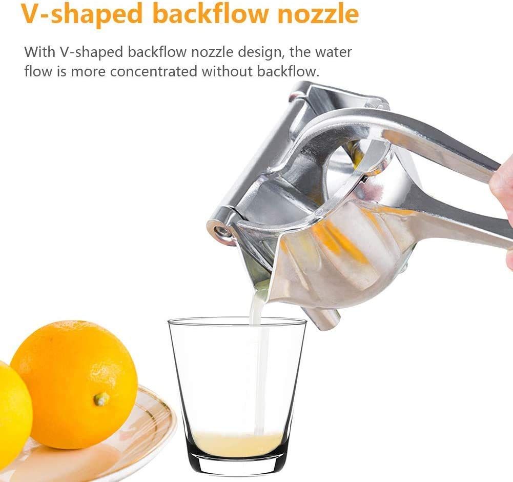 Quality Lemon Squeezer Manual Citrus Press Juice Extractor Lemon Lime Juicer Handheld Orange Juice Squeezer Fruit Juicer-Silver