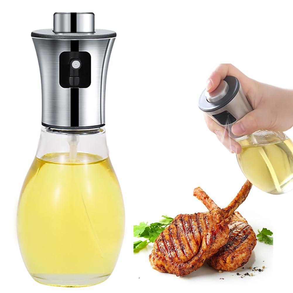 Olive Oil Sprayer Mister for Cooking Oil Spritzer for Air Fryer,Oil Spray Bottle for Vinegar Kitchen (200ml)