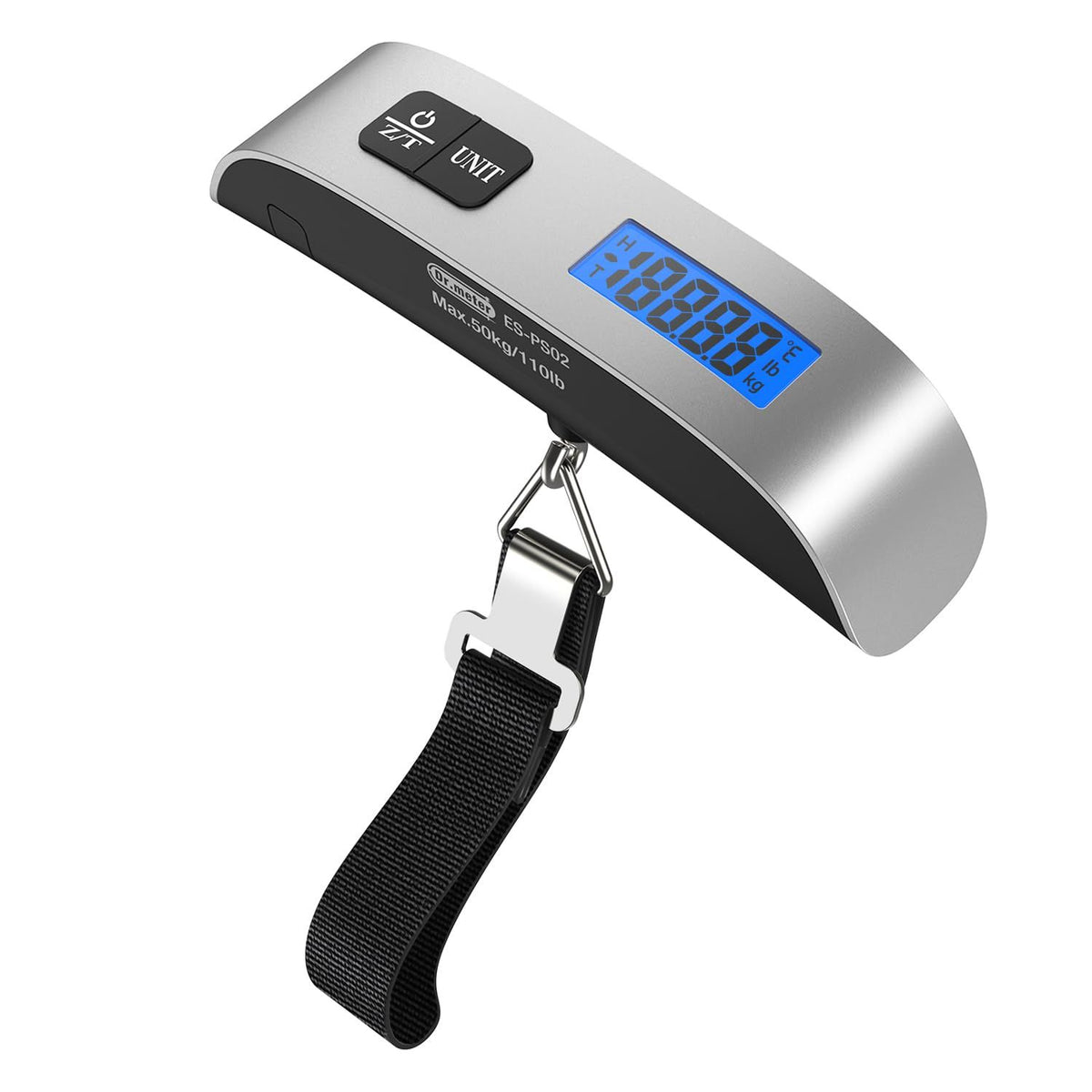 Luggage Scale, Backlight LCD Display 110lb/50kg Luggage Weight Scale for Travel Accessories Portable Handheld Scale with Rubber