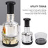 Manual Food Chopper, Stainless Steel Manual Onion Chopper Hand Chopper for Vegetables, Vegetable Cutter Onion Garlic Nut