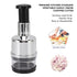 Manual Food Chopper, Stainless Steel Manual Onion Chopper Hand Chopper for Vegetables, Vegetable Cutter Onion Garlic Nut
