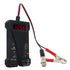 12V Digital Car Battery Tester Voltmeter and Charging System Analyzer with LCD Display and LED Indication - Black Rubber Paint
