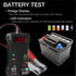 12V Digital Car Battery Tester Voltmeter and Charging System Analyzer with LCD Display and LED Indication - Black Rubber Paint